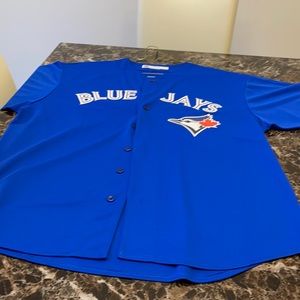 Blue Jays Jersey. White and Blue. Size 3XT